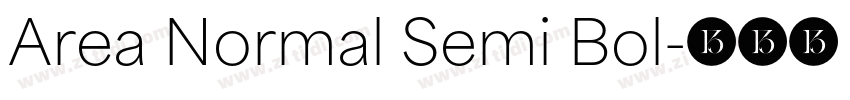 Area Normal Semi Bol字体转换